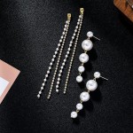 Cercei pentru dama moderni EARR22EE Aurii Set de 1 pereche cu strasuri